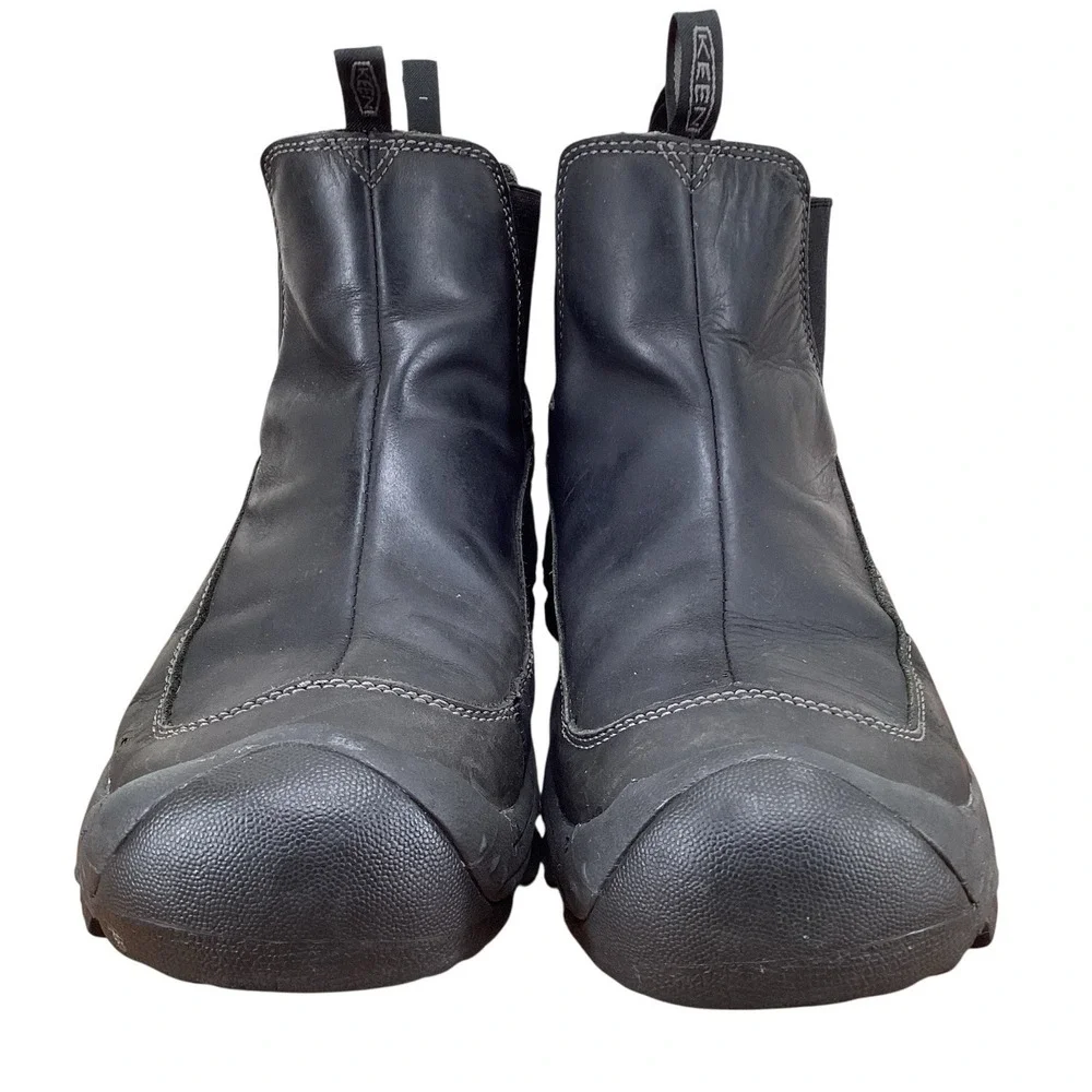 KEEN Anchorage Chelsea Boots Mens Sz 10 Black Waterproof 1013808
